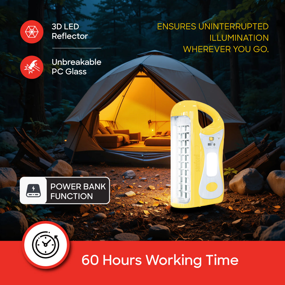 Sanford Rechargeable 6W Emergency LED Lantern with Side Light Mode | SF4319EL - buysanford